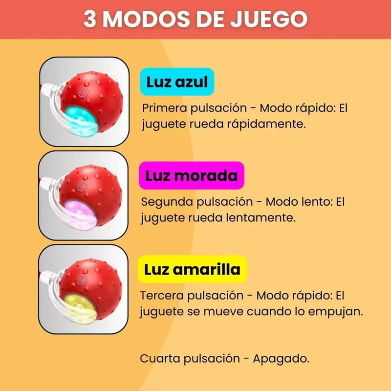 2 Pelotas interactivas de mascota (perro o gato)